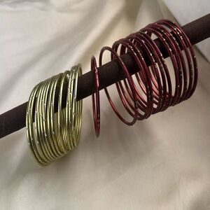 🌸Maroon and Mehndi color Bangles ( Bracelets)🌸